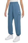 Nike Kids' Dri-fit Relaxed Fit Cargo Pants In Aegean Storm/ White