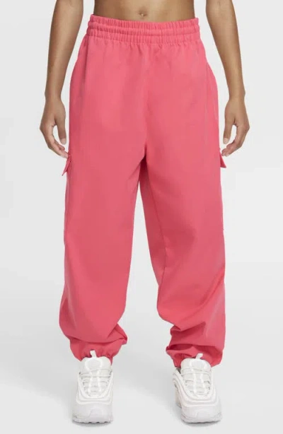 Nike Kids' Dri-fit Relaxed Fit Cargo Pants In Pink