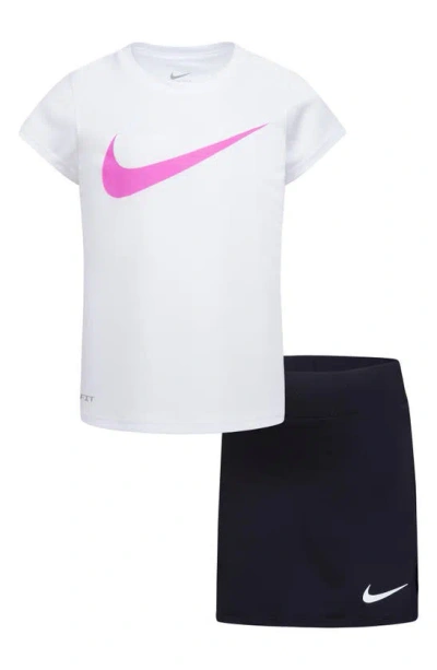 Nike Kids' Dri-fit Scooter T-shirt & Shorts Set In Black