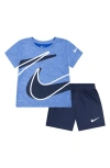 Nike Kids' Dri-fit T-shirt & Shorts Set In Blue Bird