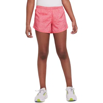 Nike Kids' Dri-fit Tempo Running Shorts In Sea Coral/reflective Silv