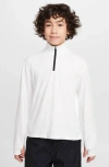 Nike Multi Big Kids' (boys') Dri-fit Uv Long-sleeve 1/2-zip Top In White