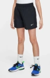 Nike Kids' Dri-fit Woven Shorts In Black/white