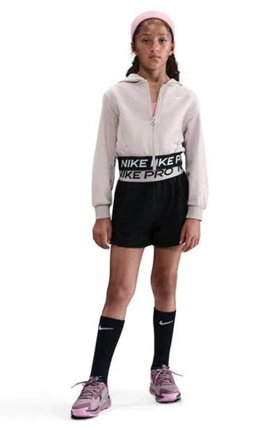 Nike Kids' Dri-fit Zip-front Hoodie In White