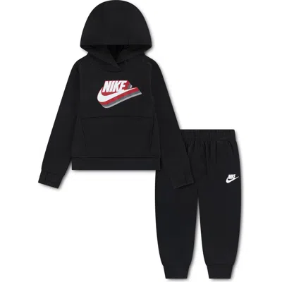 Nike Kids' Dri-fit Hoodie & Pants Set In Black