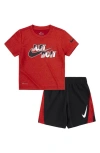 Nike Kids' Drop Graphic T-shirt & Shorts Set In Black