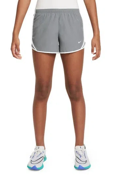 Nike Kids' Dry Tempo Running Shorts In Cool Grey/white