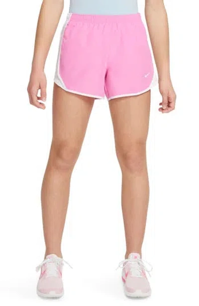Nike Kids' Dry Tempo Running Shorts In Playful Pink/white/white
