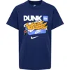 Nike Kids' Sportswear Cotton Graphic T-shirt In Midnight Navy