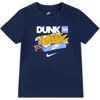 Nike Kids' Sportswear Cotton Graphic T-shirt In Midnight Navy