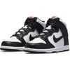 Nike Kids' Dunk Hi Basketball Shoe In White/black/university Red