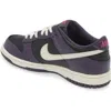 Nike Kids' Dunk Low Basketball Sneaker In Black/ivory/dark Raisin