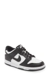 Nike Big Kids Black & White Dunk Low Sneakers In White/ Bicoastal