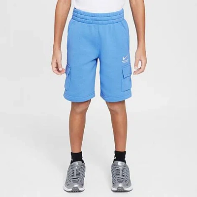 Nike Kids' Emea Si Fleece Shorts In Beyond Blue