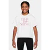 Nike Big Kid Girls Crew Neck Short Sleeve Regular Fit Graphic T-shirt In White