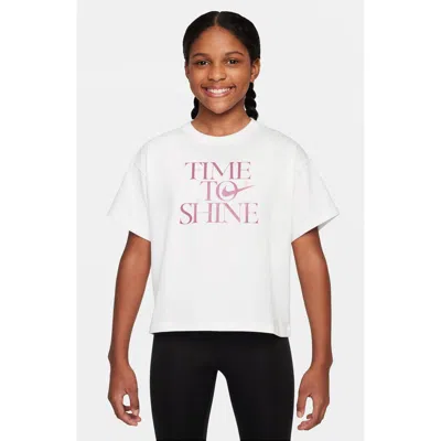NIKE NIKE KIDS' EMPOWER SHINE COTTON GRAPHIC T-SHIRT