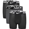 NIKE NIKE KIDS' ESSENTIAL DRI-FIT MICRO ASSORTED 3-PACK BOXER BRIEFS