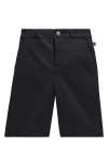 Nike Kids' Flat Front Stretch Chino Skate Shorts In Black/anthracite