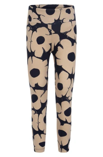 Nike Floral Little Kids' Leggings In Black