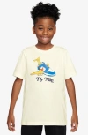 Nike Kids' Fly Dunk Graphic T-shirt In Neutral