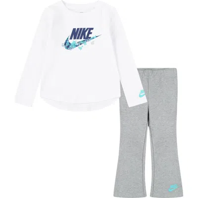 Nike Kids' Fresh Cut T-shirt & Leggings Set In Gray