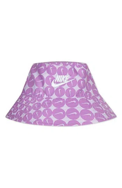 Nike Kids' Futura Bucket Hat With Chin Strap In Purple
