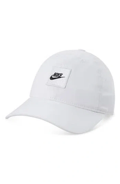 Nike Kids' Futura Club Baseball Cap In White