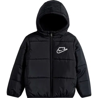 Nike Kids' Futura Essential Heavyweight Puffer Jacket In Black