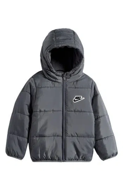 Nike Kids' Futura Essential Heavyweight Puffer Jacket In Gray