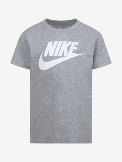Nike Kids Futura Evergreen T-shirt In Grey