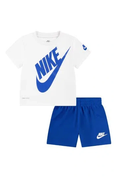 Nike Kids' Futura Graphic Tee & Shorts In Game Royal