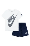 Nike Kids' Futura Graphic Tee & Shorts In Midnight