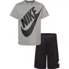 Nike Kids' Futura Graphic Tee & Shorts Set In Black