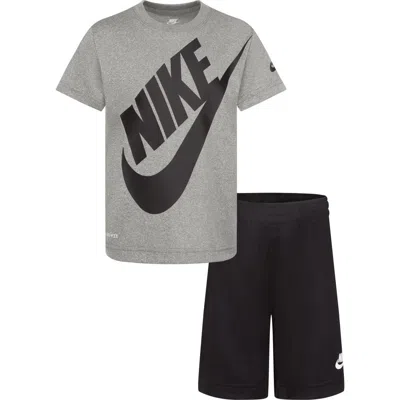 Nike Kids' Futura Graphic Tee & Shorts Set In Black
