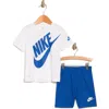 Nike Kids' Futura Graphic Tee & Shorts Set In Game Royal