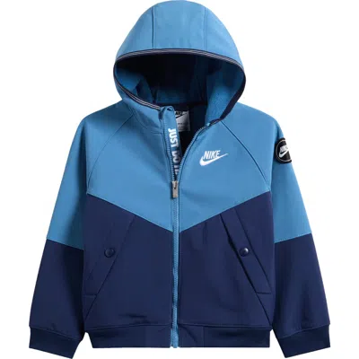 Nike Kids' Futura Soft-shell Jacket In Blue