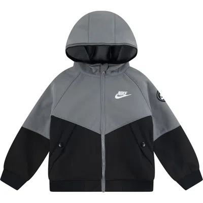 Nike Kids' Futura Soft-shell Jacket In Black