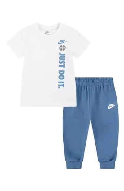 Nike Kids' Futura T-shirt & Pants Set In  Aegean Storm