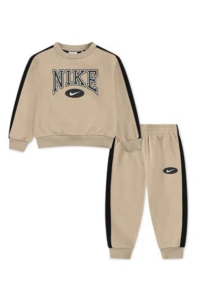 Nike Kids' Gameday Essentials Sweatshirt & Joggers Set In Brown