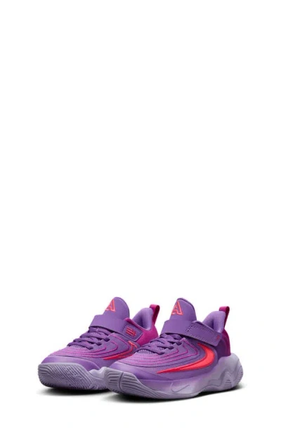 Nike Kids' Giannis Immortality 4 Basketball Shoe In Black Raspberry/hot Punch