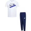 Nike Kids' Gradient Futura Pants Set In Midnight Navy