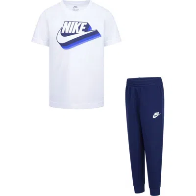 Nike Kids' Gradient Futura Pants Set In Blue