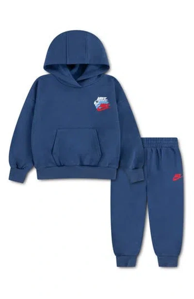 Nike Kids' Graphic Hoodie & Pants Set In Brown