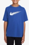 Nike Kids' Graphic T-shirt In Game Royal/white