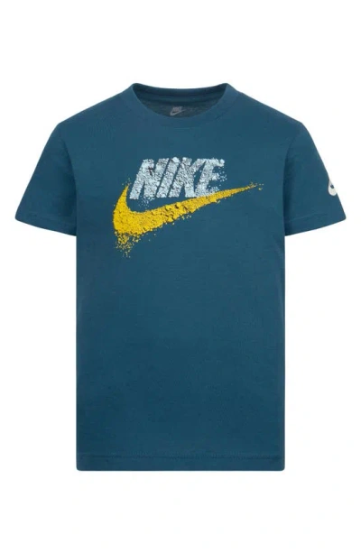 Nike Kids' Gravel Futura Graphic T-shirt In Geode Teal
