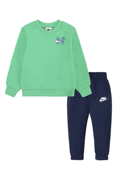 Nike Kids' Great Outdoors Sweatshirt & Joggers Set In Midnight Navy