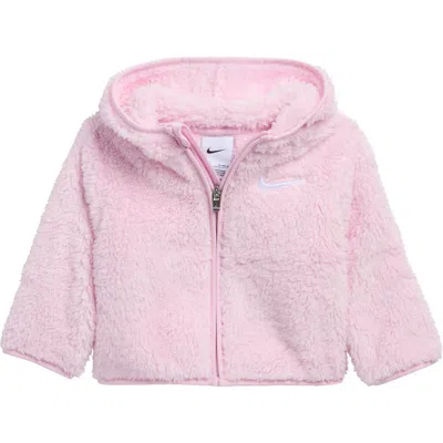 Nike Babies'  Kids' High-pile Fleece Full Zip Hoodie In Pink