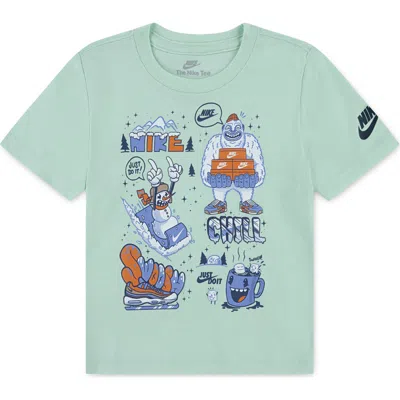 NIKE NIKE KIDS' HOLIDAY RIGHT GRAPHIC T-SHIRT
