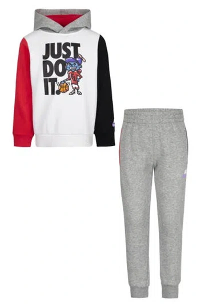 Nike Kids' Hooded Pullover & Joggers Set In Multi