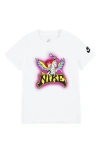 Nike Kids' Icon Logo Graphic T-shirt In White